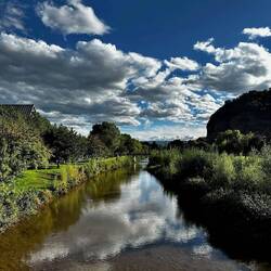 MB's pic from bridge into old part of Najera