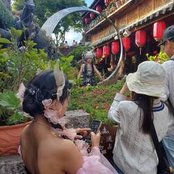 Fotos in Verkleidung sind hier wirklich sehr beliebt