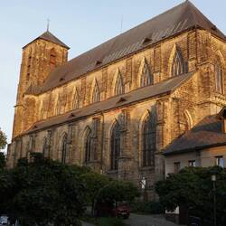 The church as seen from the door to our apartment