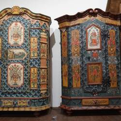 Folk art cabinets