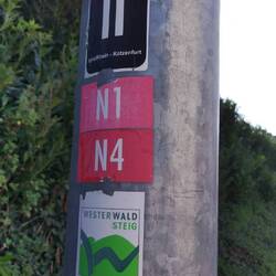 Hier verliessen wir den schönen und immer abwechslungsreichen Westerwaldsteig nach Ca. 200km