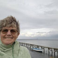 Als je heel goed kijkt zie je nog net de brug 😊