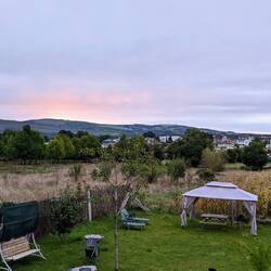 Morning view from our albergue
