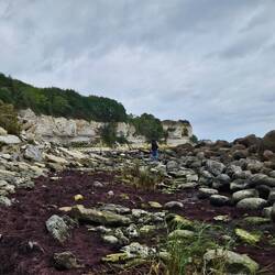 Leuk klauteren op de rotsen.