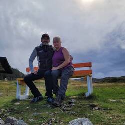 SITTING ON LILLIAN'S BENCH