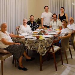 Dinner get together at Hakan & Serenay's place — Bostanlı, İzmir.