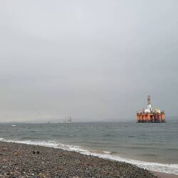Quite a change at the beach but since it was low tide I had to stop.
