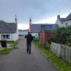 Getting close to the water and our parking spot.