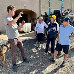 Julien explaining viticulture.