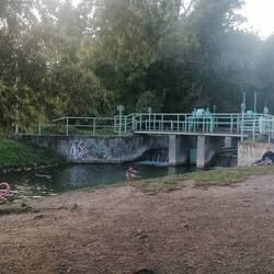 Hier kommt das Wasser raus