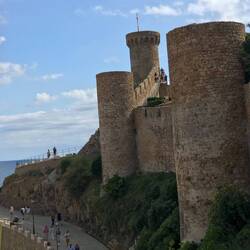 Medieval walled town Tossa De Mar in Costa Brava Spanish Catalonia