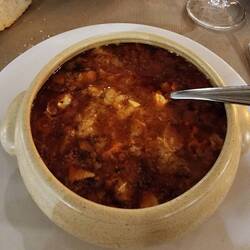 Sopa Castellana helped warm us up.