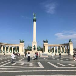 Magnificent heroes square constructed to celebrate 1000 years