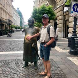 I had to rub the belly. Our tour guide explained the tradition.