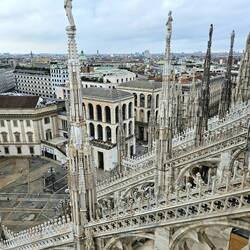 Each of the 135 spires is topped with a saint, all different