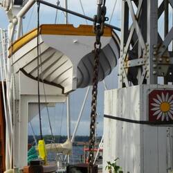 Ja hoor, ik kom tegelijkertijd met de pont aan!