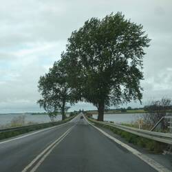 De landengte over naar Bogø.
