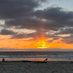 Wieder ein ganz schöner Sonnenuntergang!