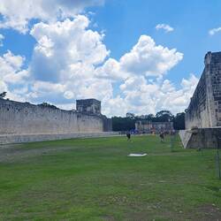Der größte Ritualballspielplatz in Mesoamerika.