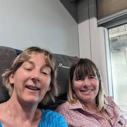 Train trip from Rome airport to city