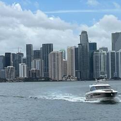 Views of Miami city skyline