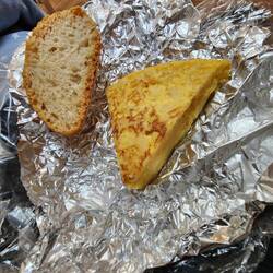 Tortilla de patatas. I can eat this morning, noon and night.