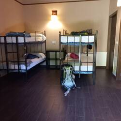 Our bunk room with 8 bunks.