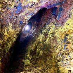 120 m über uns der Einstieg