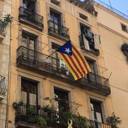Catalan flags Barcelona