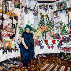 Embroidery on fabric by P. Aytaş — ITB ... Alsancak, İzmir.