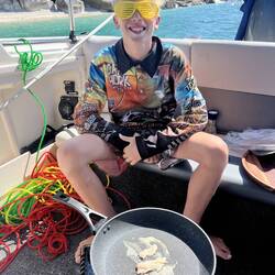 Brax cooked his fish