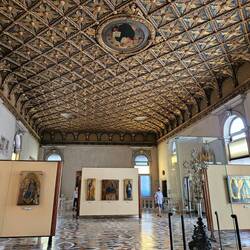 First room of Accademia (with Charlie) - the room itself is a masterpiece