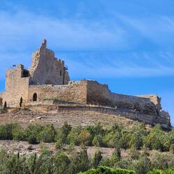 Ruin Castle on top of the hill from where we are staying