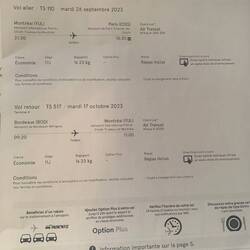 Billet d'avion