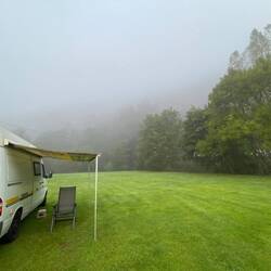Das ist mein dritter und letzter Stellplatz, auf diesem Campingplatz
