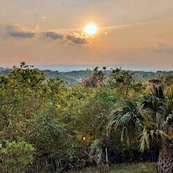 Blick von der Terrasse auf den Amboró Nationalpark