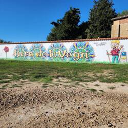 Art as we entered a new villa