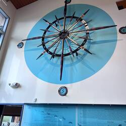 Compass Rose Made of Native Spears