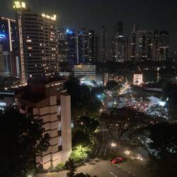 Night view from our hotel room