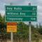 Disappointment: not seeing a sign that said Fogo, Twillingate, Morton's Harbour.