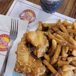 Best meal: Fish and Chips (with gravy and dressing) at Ches's in St. Johns. Treated like family.