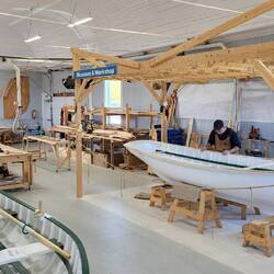 Most interesting local: the boat builder at Twillingate's Isle Wooden Boats Museum
