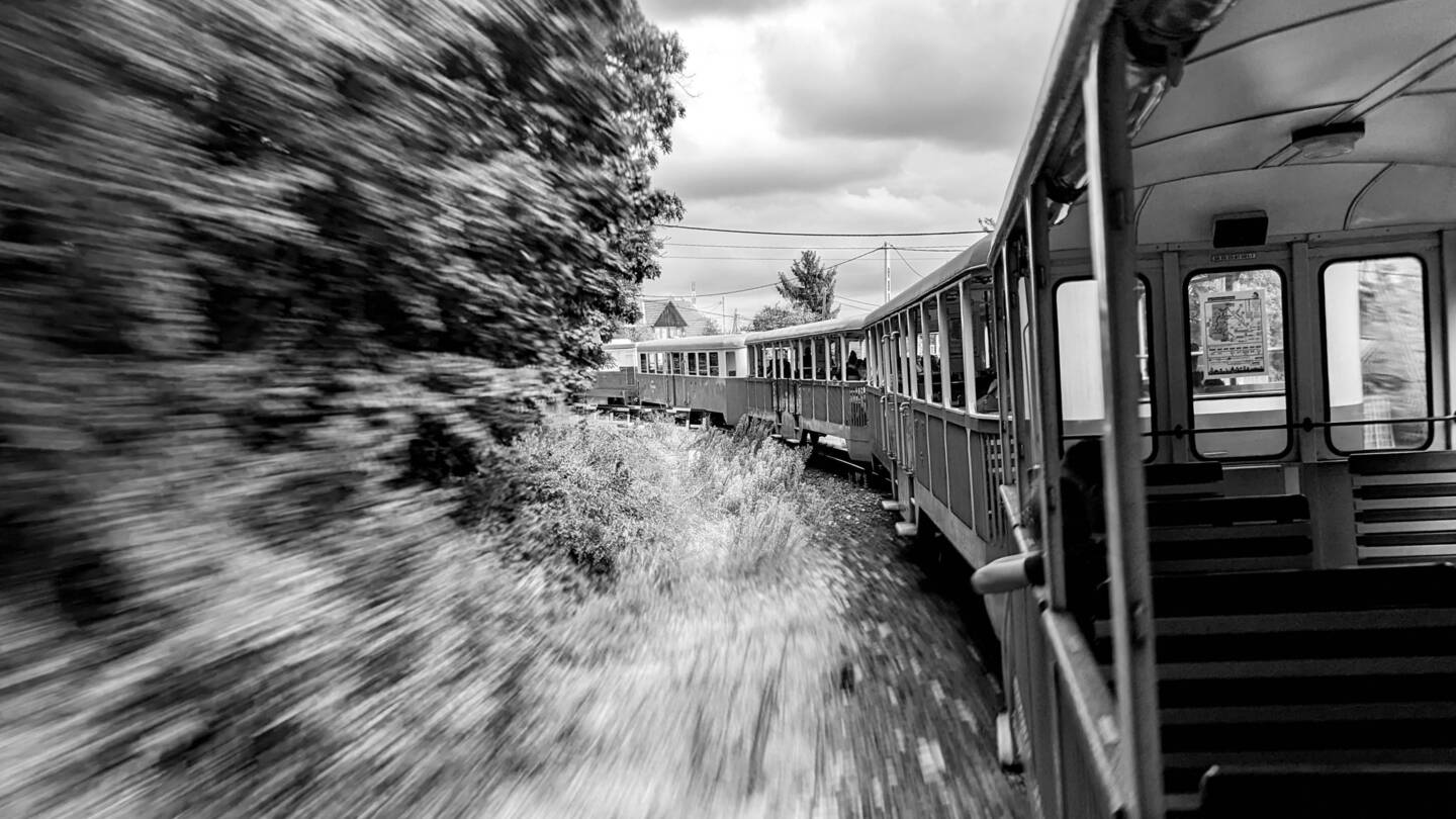 Photo on the train. Trying out some different photographic techniques.