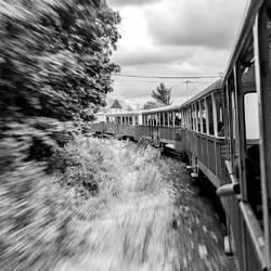 Photo on the train. Trying out some different photographic techniques.