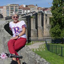 Kurze Pause an der Ponte Romano....