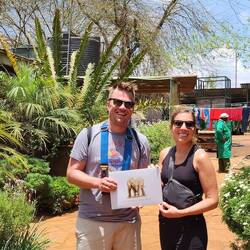 Nick and Jolene adopted an elephant too.