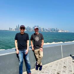 West Bank in distance