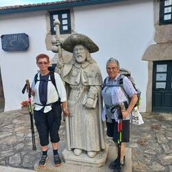 Lyn and I with St James.