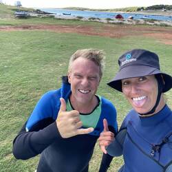 Vor unserer letzten Kitesession für eine Weile