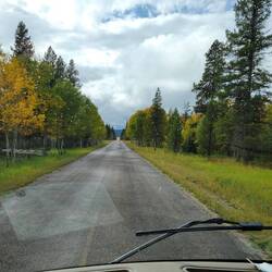 We started out on a lovely paved road..